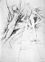 3Graces, 30x22 inches, graphite on paper, 1993